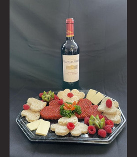 Menu de la St. Valentin -Tartare de boeuf